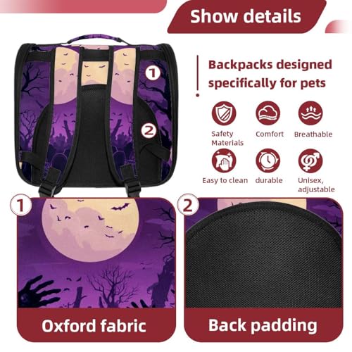 Halloween Pet Carrier Airline Approved Pet Carrier Bag Dog Carrier for Small Medium Cats Dogs Puppies Kitten - Image 54