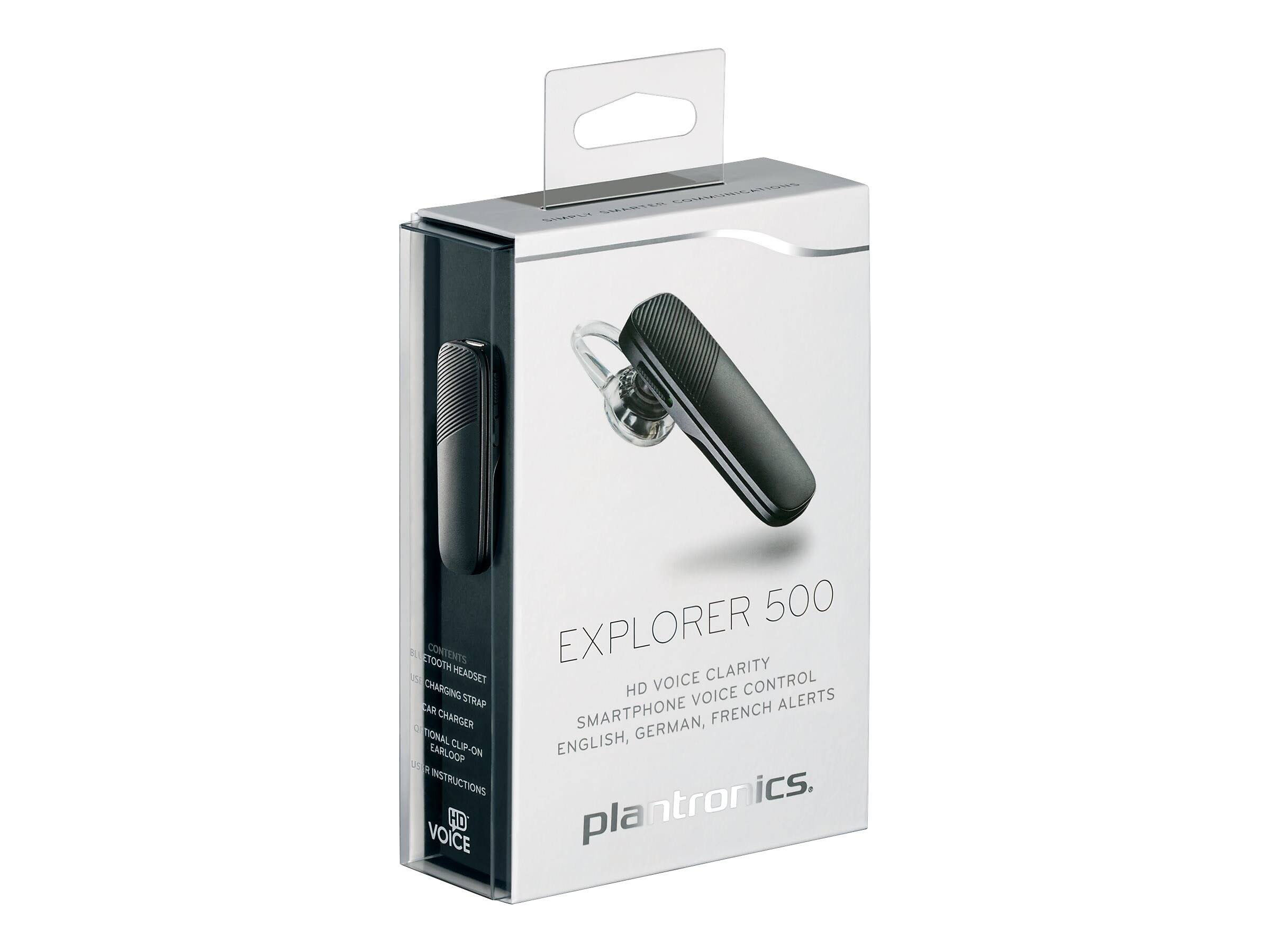 Plantronics Explorer 500 Bluetooth Wireless Earbud Headset – Black Strata - Image 4