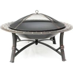 Bond 35 in. Round Steel Fire Pit, 50481