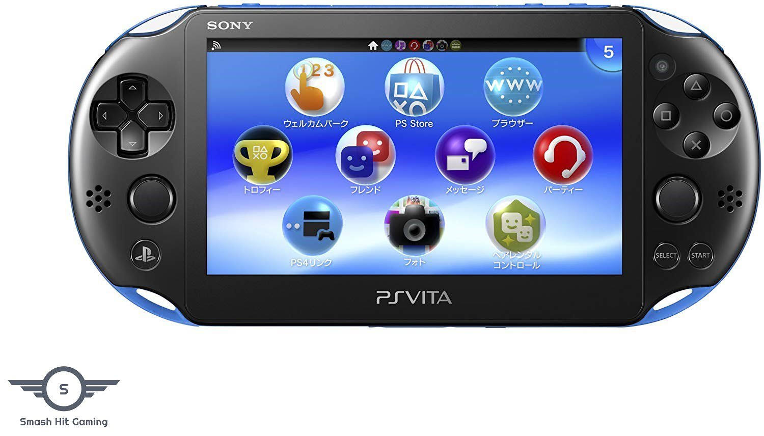 Black and Blue PlayStation Vita w/ 128GB Sd2vita - Image 2